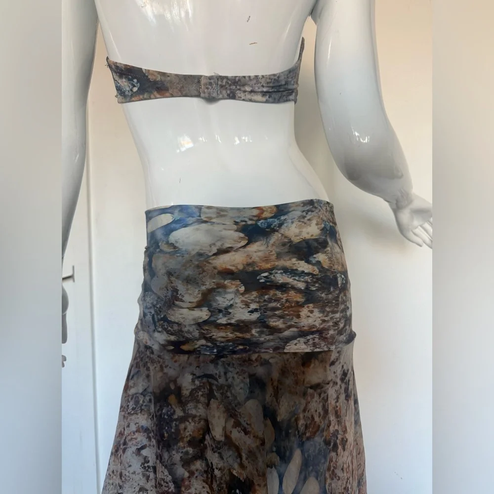 Shan 3 Piece Matching swim set bikini & matching coverup size 8